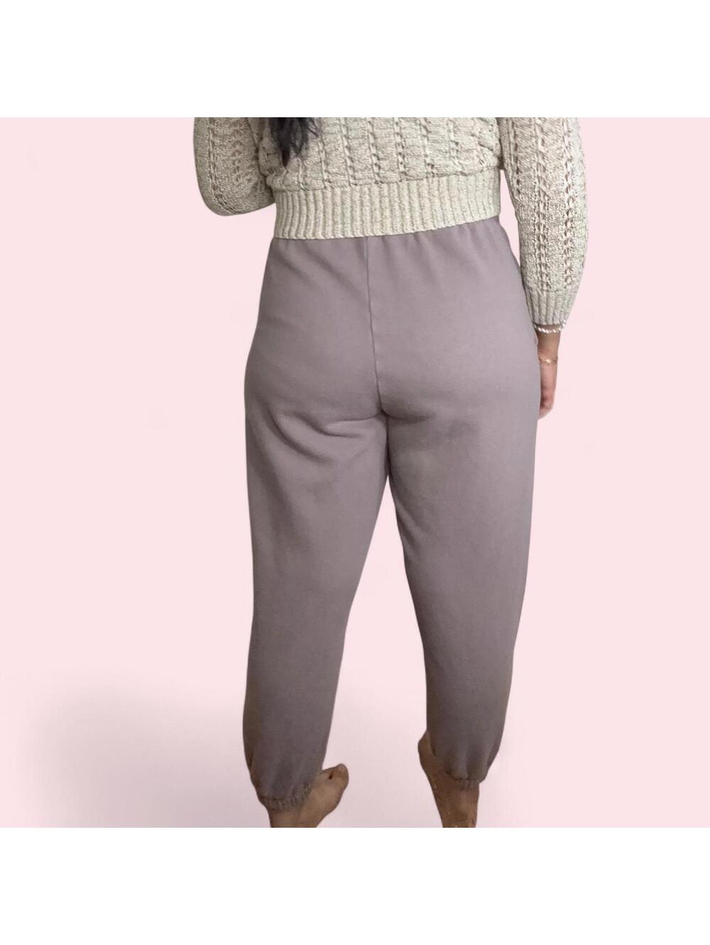 Pink by Victorias Secret Purple/Grey sweatpants with embroidered logo - Picture 2 of 7